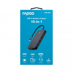 Rapoo Multiport USB-C UCM-2005 10-i-1 USB-C-Adapter