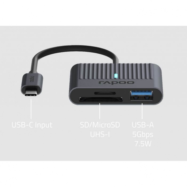 Rapoo UCR-3001 USB-C Kortläsare
