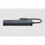 Rapoo UCH-4001 USB-C till USB-A Hubb