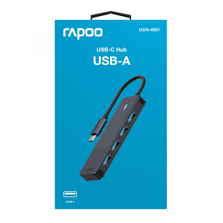 Rapoo UCH-4001 USB-C till USB-A Hubb