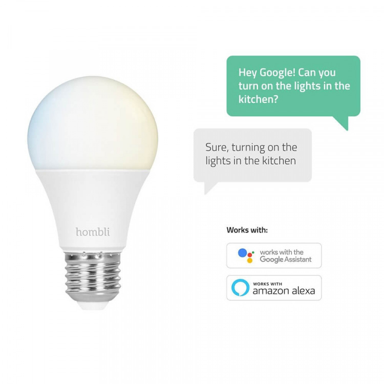 Hombli Smart Lampa E27 9W Promo 2-Pack CCT Hombli Smart Lampa E27 9W Promo 2-Pack CCT
