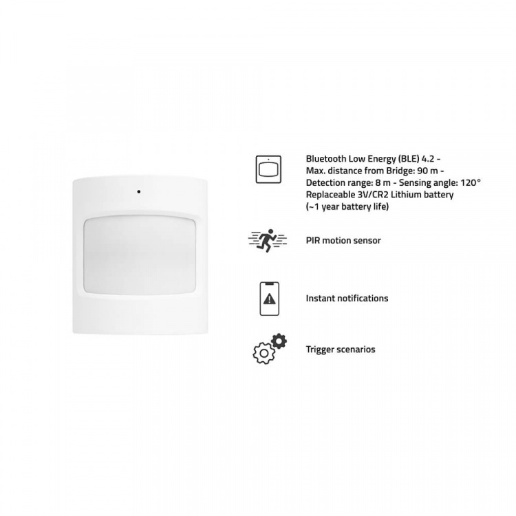 Hombli Smart Bluetooth PIR Rörelsesensor Vit Hombli Smart Bluetooth PIR Rörelsesensor Vit