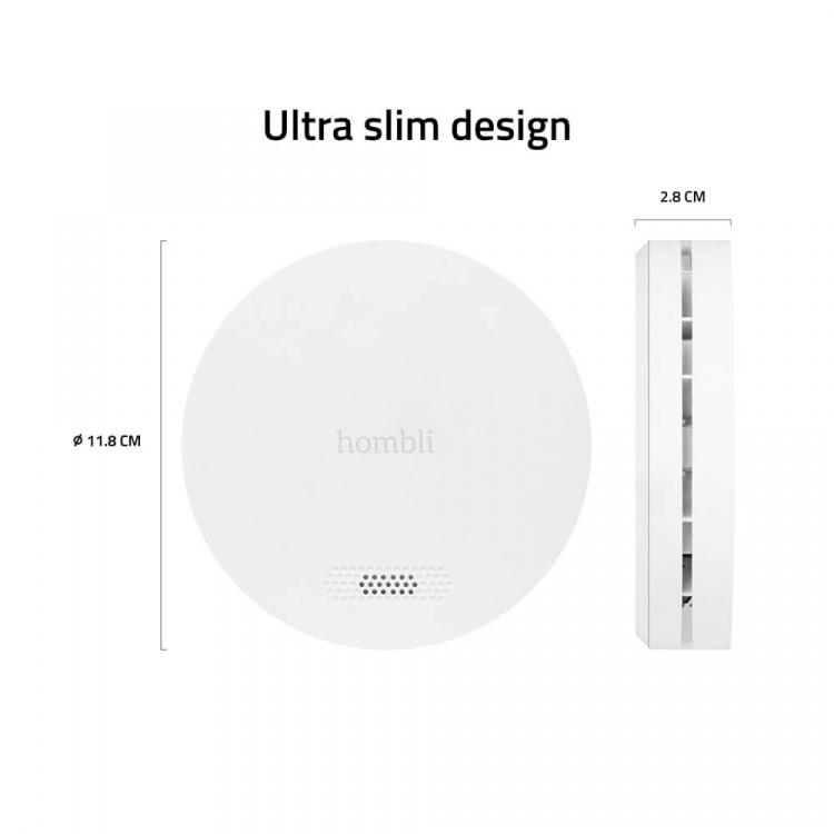Hombli Smart Rökdetektor Vit