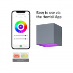 Hombli Smart Vägglampa Inomhus och Utomhus RGB CCT Grå Hombli Smart Vägglampa Inomhus och Utomhus RGB CCT Grå