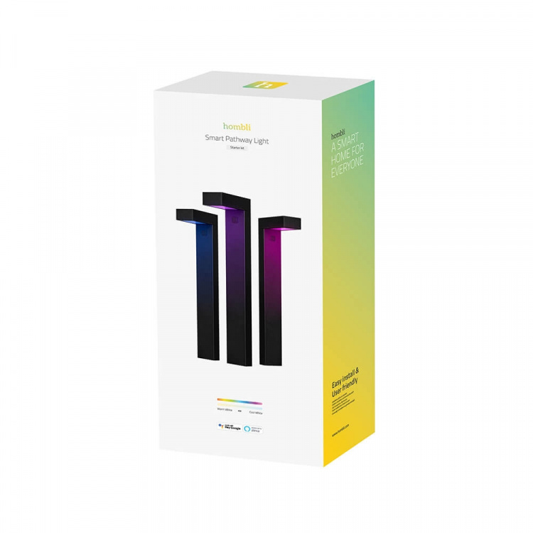Hombli Smart Gångbelysning 3-pack RGB CCT Svart Hombli Smart Gångbelysning 3-pack RGB CCT Svart