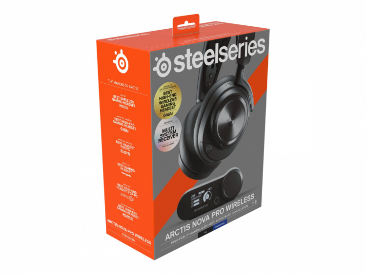 SteelSeries Arctis Nova Pro Wireless Trådløs Headset Sort SteelSeries Arctis Nova Pro Wireless Trådløs Headset Sort