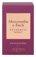 Abercrombie & Fitch Authentic Night Women Edp Spray carton @ 1 bottle x 50 ml