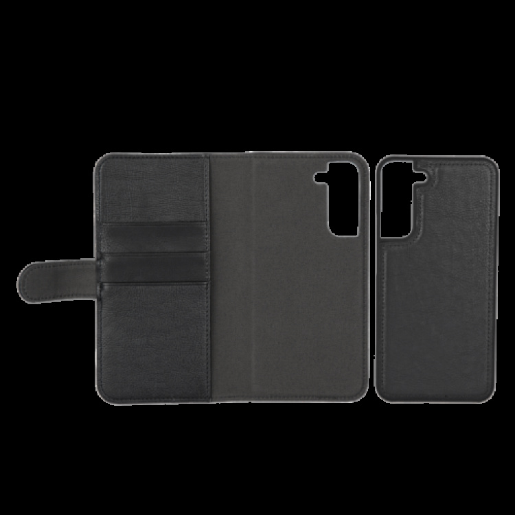 essentials Samsung Galaxy S22+ PU wallet,detach, 3 card,Black essentials Samsung Galaxy S22+ PU wallet,detach, 3 card,Black
