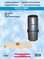 hanestroem Dammsugarpåsar Hanestrom Allaway BA/E 3P 20liter