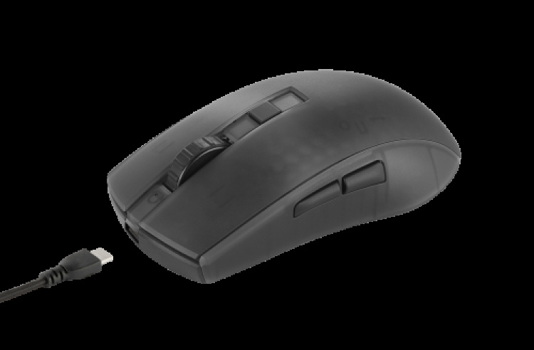 deltaco_gaming DM320 Wireless Semi-transparent RGB Lightweight mouse, black