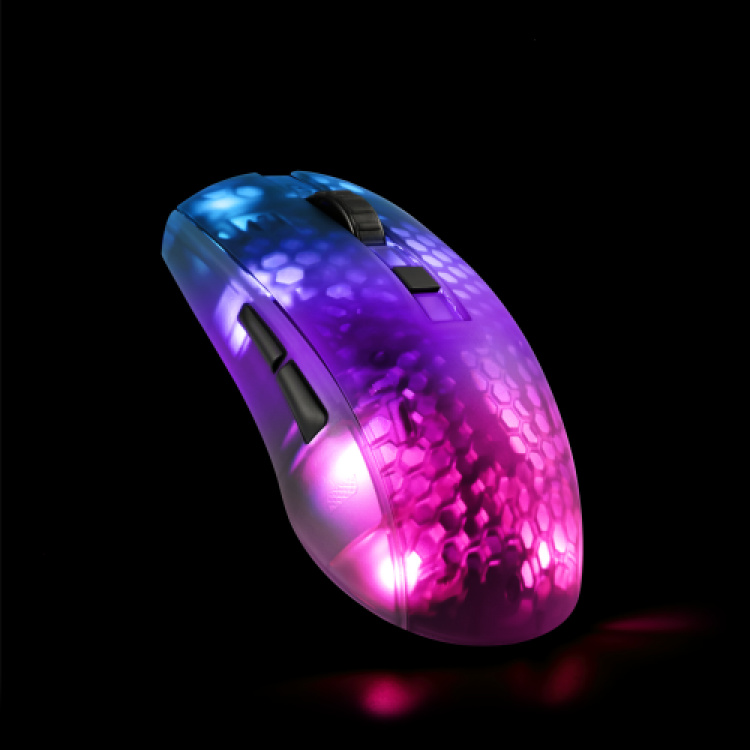 deltaco_gaming DM320 Wireless Semi-transparent RGB Lightweight mouse, black