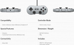 8BitDo SN30 Pro USB Game Controller, Grey, Switch / PC
