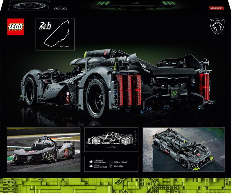 LEGO Technic 42156 - PEUGEOT 9X8 24H Le Mans Hybrid Hypercar LEGO Technic 42156 - PEUGEOT 9X8 24H Le Mans Hybrid Hypercar