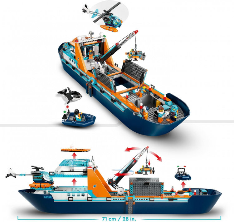 LEGO City Exploration 60368 - Arctic Explorer Ship