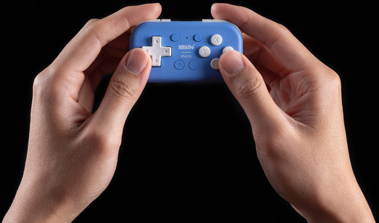 8BitDo Micro Bluetooth Gamepad, Blue, Switch / Android / Raspberry Pi 8BitDo Micro Bluetooth Gamepad, Blue, Switch / Android / Raspberry Pi