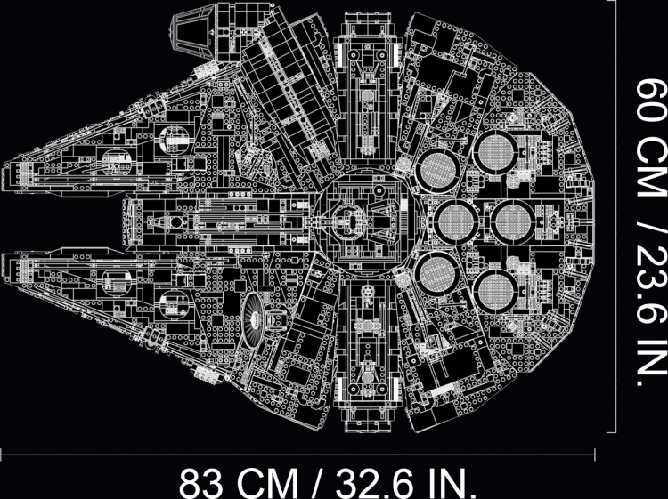 LEGO Star Wars 75192 UCS Millennium Falcon LEGO Star Wars 75192 UCS Millennium Falcon