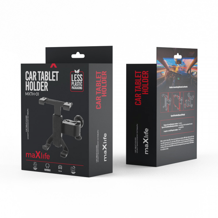 Maxlife MXTH-01 Universele Autohouder voor Tablets, Zwart Maxlife MXTH-01 Universele Autohouder voor Tablets, Zwart