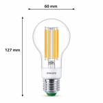 Philips LED E27 Normal 4W (60W) Klar Dimbar 840lm 2700K Energiklass A Philips LED E27 Normal 4W (60W) Klar Dimbar 840lm 2700K Energiklass A
