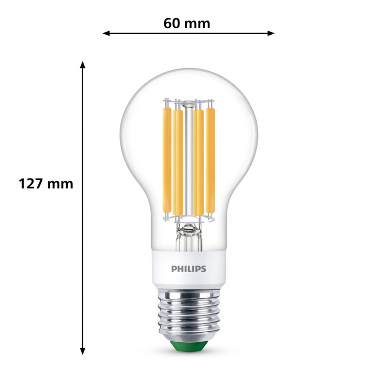 Philips LED E27 Normal 4W (60W) Klar Dimbar 840lm 2700K Energiklass A Philips LED E27 Normal 4W (60W) Klar Dimbar 840lm 2700K Energiklass A