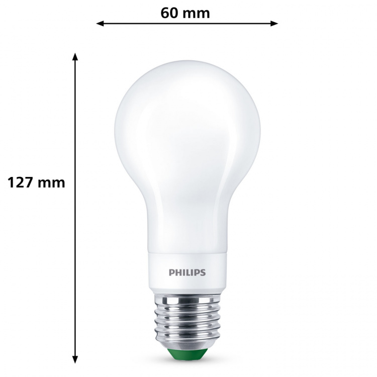 Philips LED E27 Normal 4W (60W) Frost Dimbar 840lm 2700K Energiklass A Philips LED E27 Normal 4W (60W) Frost Dimbar 840lm 2700K Energiklass A