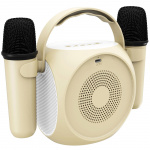 Celly Partymic2 Trådlös högtalare RGB + 2 trådl. mikrofoner