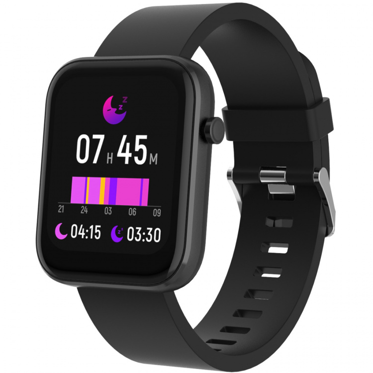 DENVER Bluetooth smartwatch with heart rate sensor, blood pressure and blood oxygen monitor