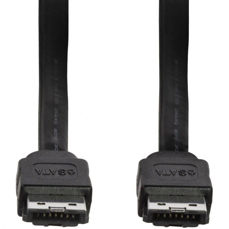 LogiLink eSATA-kabel Hane/Hane 6 Gbps 0,75m LogiLink eSATA-kabel Hane/Hane 6 Gbps 0,75m