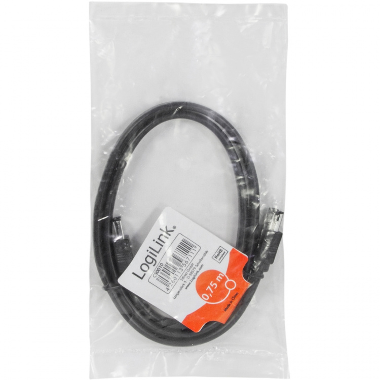 LogiLink eSATA-kabel Hane/Hane 6 Gbps 0,75m LogiLink eSATA-kabel Hane/Hane 6 Gbps 0,75m
