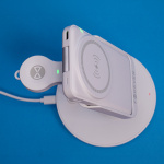 Forever MACS-100 - 5in1 Draadloos Oplaadstation met Draagbare Qi Powerbank 5000mAh, Wit