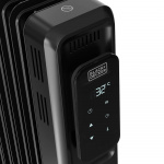BLACK+DECKER Oljefyllt element 2000W Svart