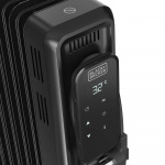 BLACK+DECKER Oljefyllt element 2500W Svart