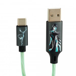 Harry Potter USB A till C Light-Up 1,2m Patronus