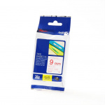 Brother Tape TZE-222 9mm Röd på Vit