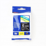 Brother Tape TZE-315 6mm Vit på Svart Brother Tape TZE-315 6mm Vit på Svart