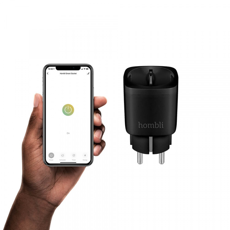 Hombli EU Smart Plug Svart Hombli EU Smart Plug Svart