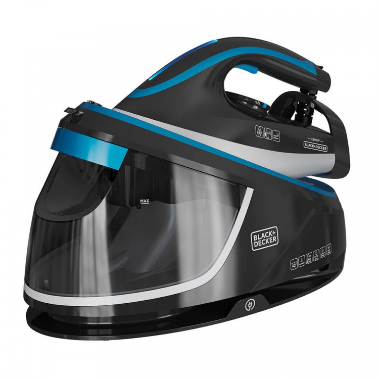 BLACK+DECKER Ångstation 1.5L Svart