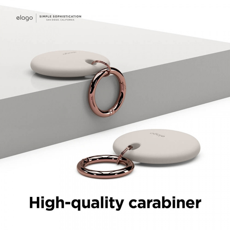 elago Fodral med Nyckelring för AirTag Ljusgrå elago Fodral med Nyckelring för AirTag Ljusgrå