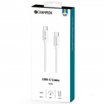 Champion USB-C Kabel 60W 1m Vit