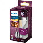 Philips LED E27 Normal Filament Toppförspeglad Dimbar 50W 650lm