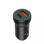 Xo CC33 - Autolader PD QC 3.0, 18W, 1x USB, 1x USB-C, Zwart Xo CC33 - Autolader PD QC 3.0, 18W, 1x USB, 1x USB-C, Zwart