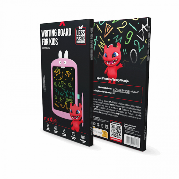 Maxlife MXWB-02 - Tekenbord, roze Maxlife MXWB-02 - Tekenbord, roze
