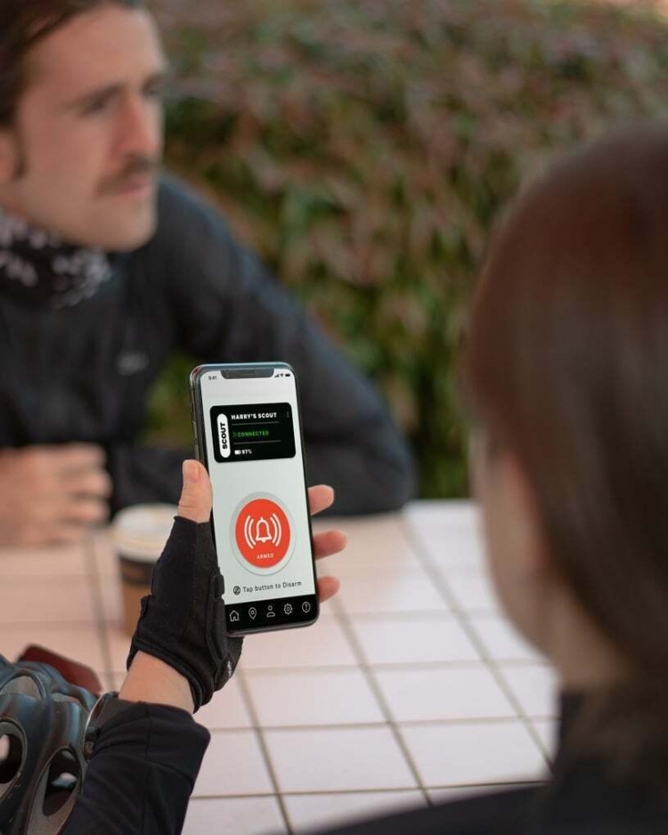 Knog Scout cykelstöldlarm och spårare, Apple iOS Knog Scout cykelstöldlarm och spårare, Apple iOS