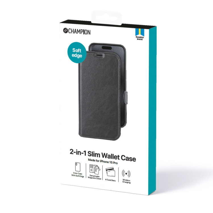 Champion 2-in-1 Slim wallet iPhone 15 Pro Champion 2-in-1 Slim wallet iPhone 15 Pro