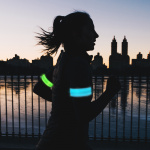 LogiLink LED-reflexband Slap-wrap 2-pack Blå + Grön