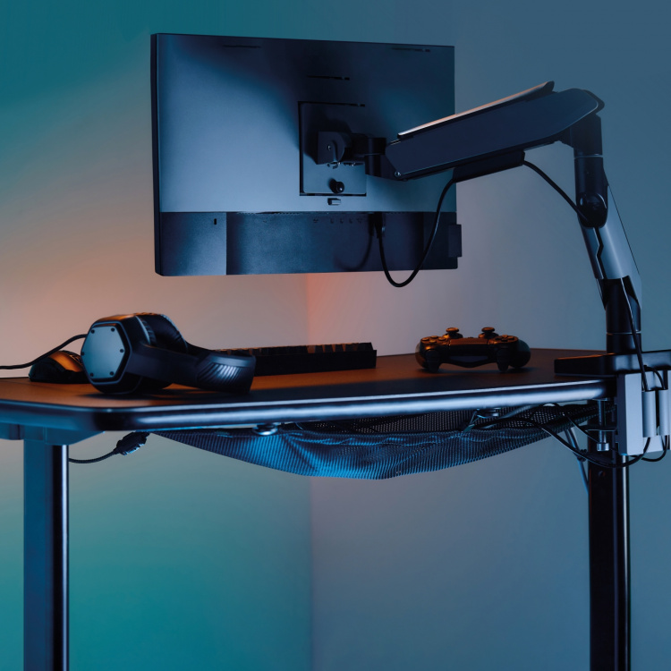 LogiLink Kabelnät för skrivbord 69x34 cm Svart