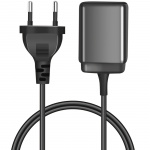LogiLink USB-laddare 1xUSB-A + 1xUSB-C med fast kabel 1,5m GaN 30W