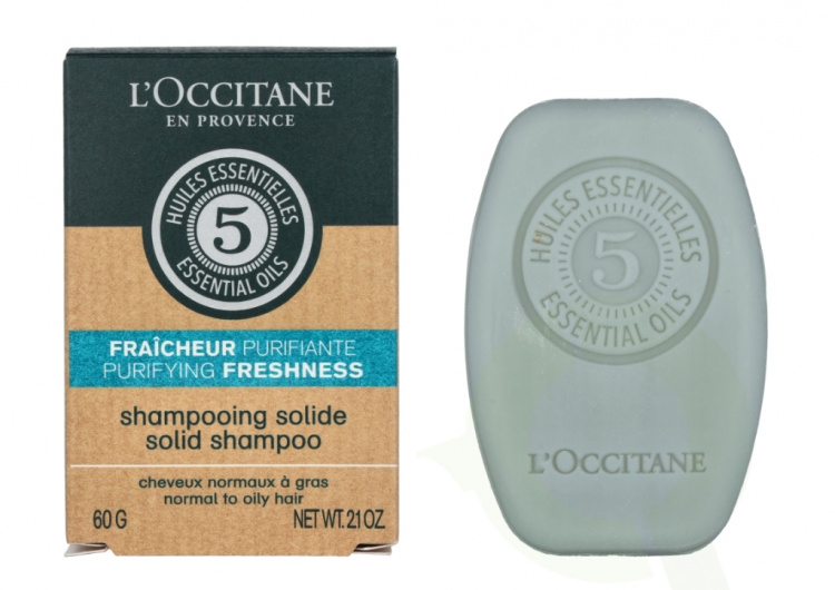 L\'Occitane 5 Ess. Oils Purifying Freshness Solid Shampoo 60 gr