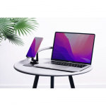 desire2 Vikbar Telefonhållare Aluminium Svart