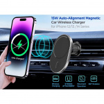 GEAR MagSerie Telefonhållare Airwent MagSafe-laddning 15W Trådlös