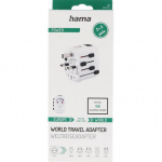 Hama Reseadapter Världen Pro EU-WORLD 3-stift
